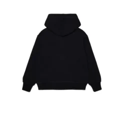 Sweat à capuche avec logo et poignets côtelés