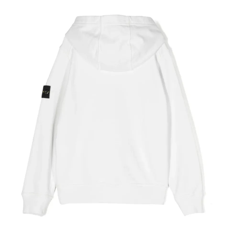 Sweat à Capuche en Coton avec Badge Boussole
