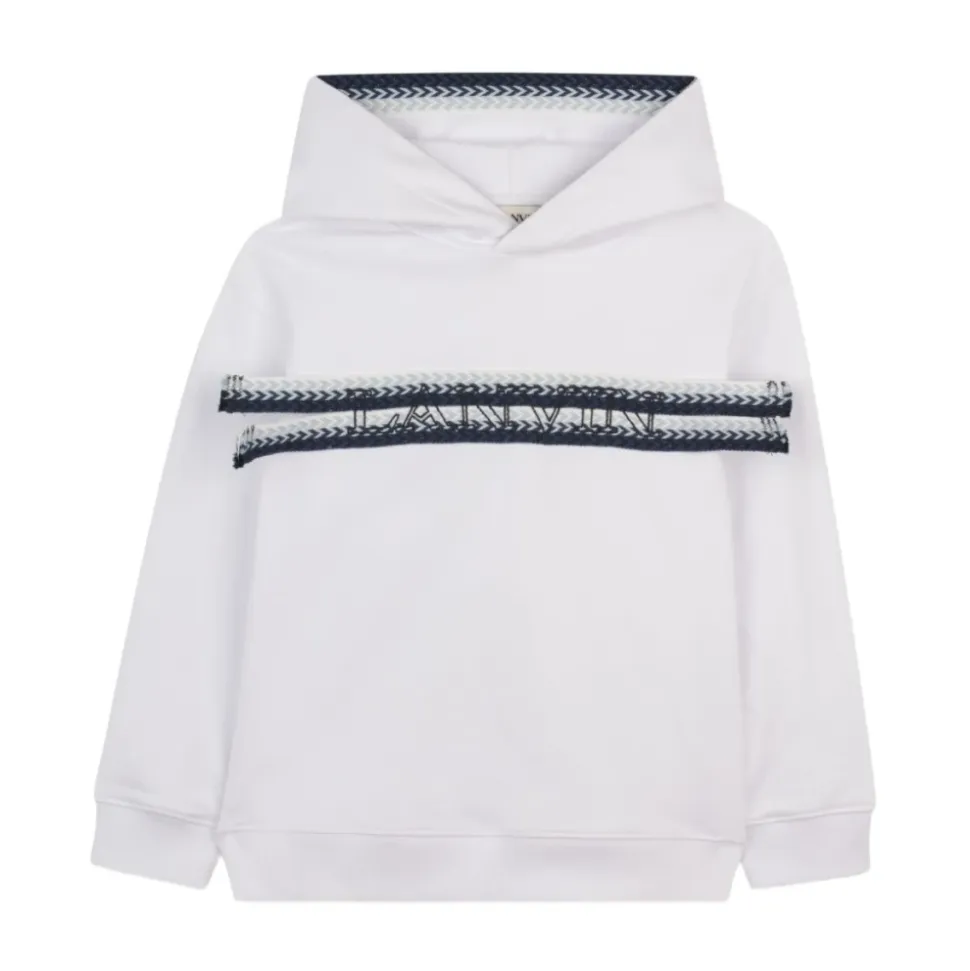 Sweat à capuche en coton avec logo