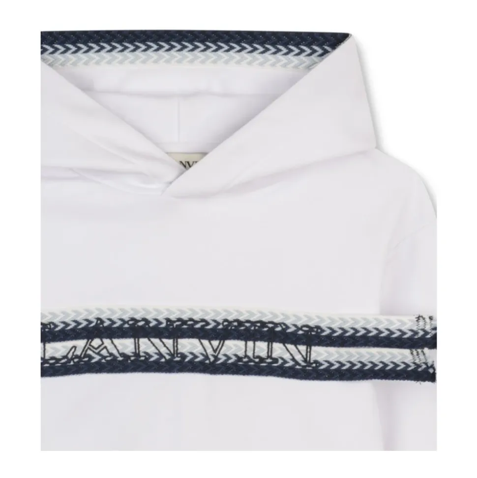 Sweat à capuche en coton avec logo