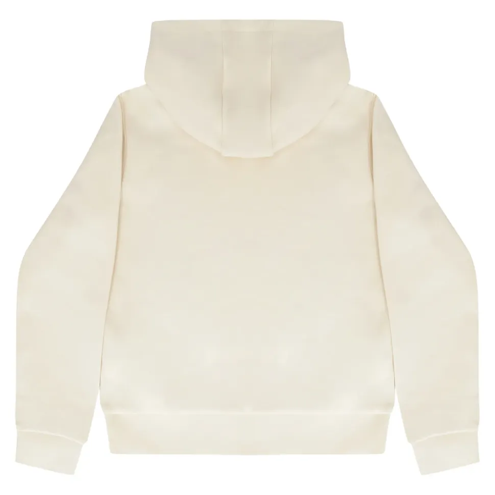 Sweat à capuche en coton avec logo brodé