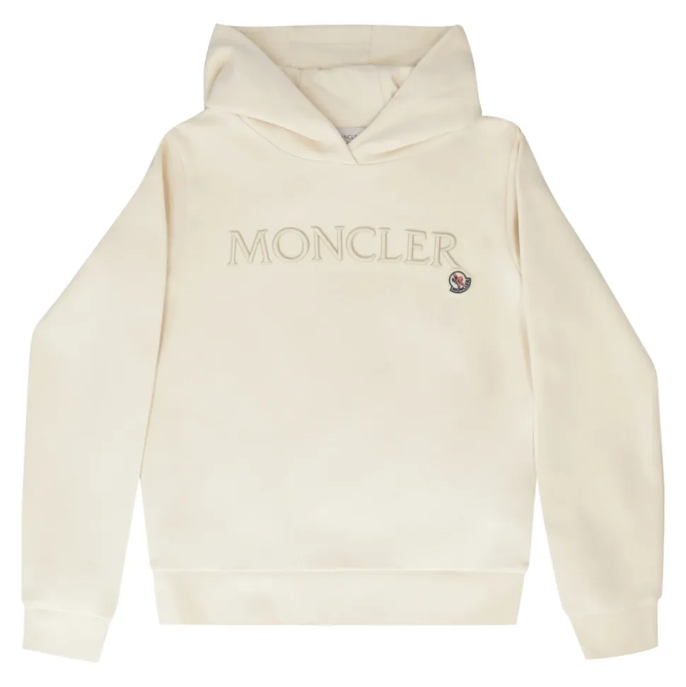 Sweat à capuche en coton avec logo brodé
