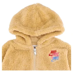 Sweat à capuche en sherpa avec fermeture éclair