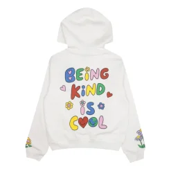 Sweat à capuche zippé fleuri