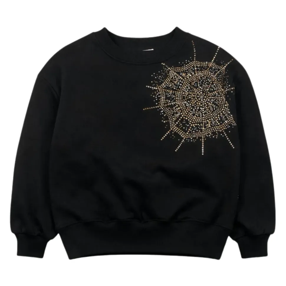 Sweatshirt Araignée Strass