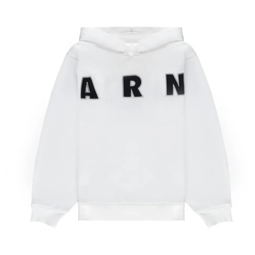 Sweatshirt à capuche avec écusson brodé