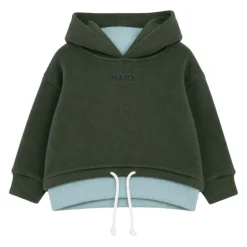 Sweatshirt à capuche avec détails contrastés