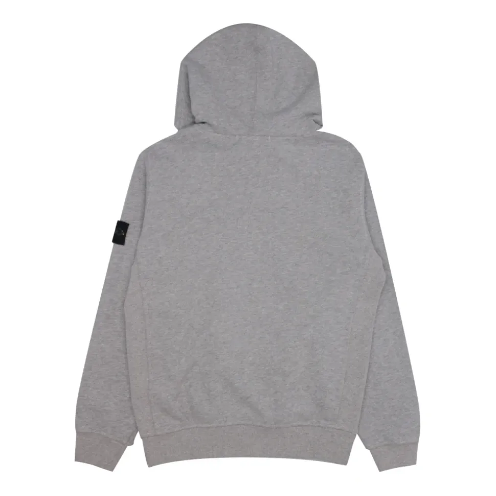 Sweatshirt à capuche avec poche kangourou et détails côtelés