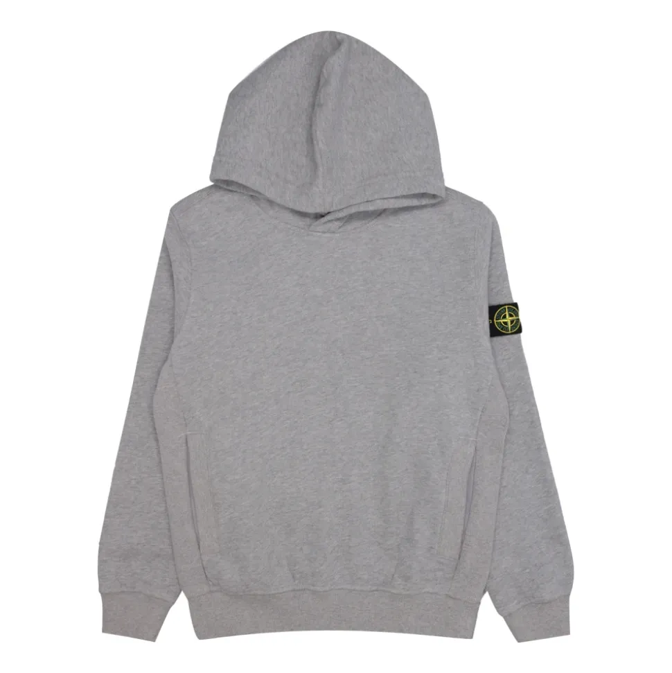 Sweatshirt à capuche avec poche kangourou et détails côtelés