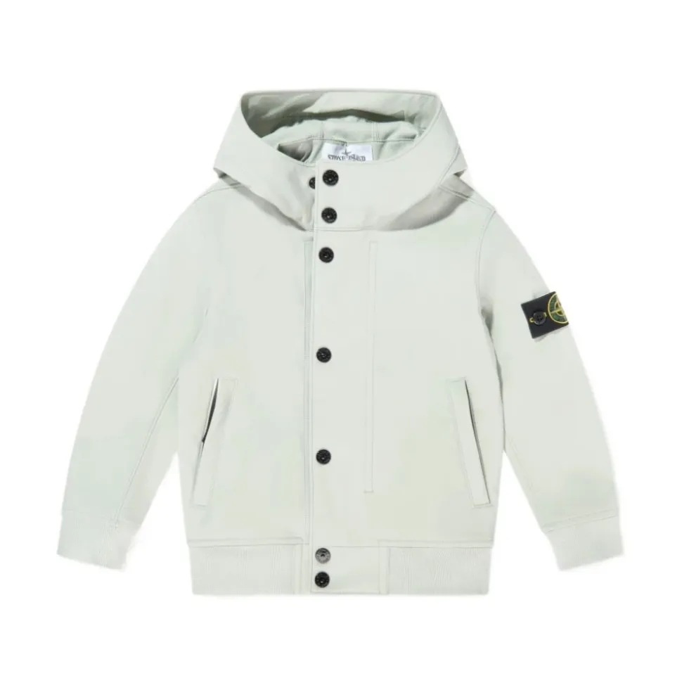 Sweatshirt à capuche boutonnée