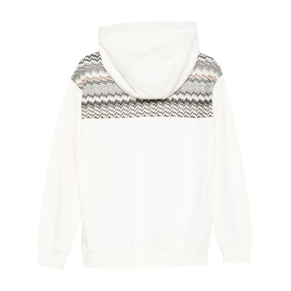 Sweatshirt à capuche Zigzag