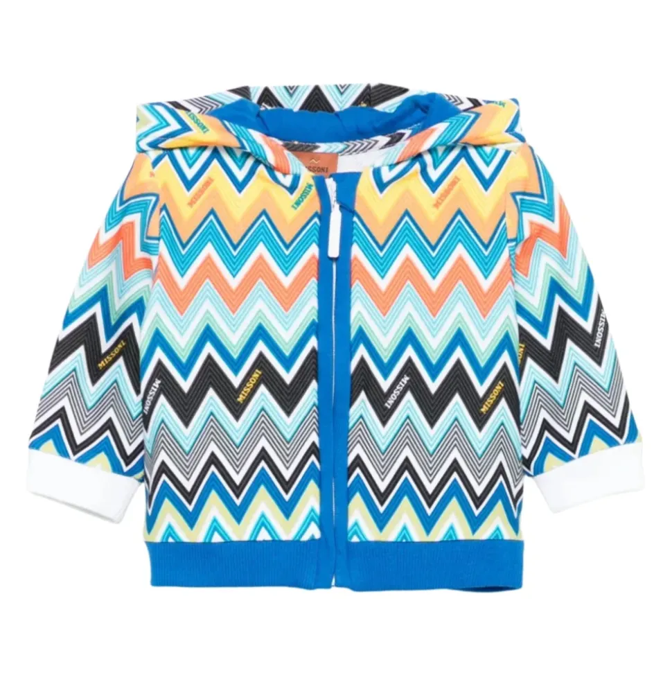 Sweatshirt à capuche Zigzag