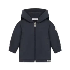 Sweatshirt à capuche zippé en jersey de coton mélangé