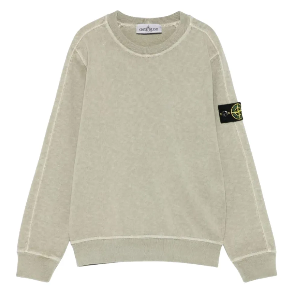 Sweatshirt à col rond avec écusson logo