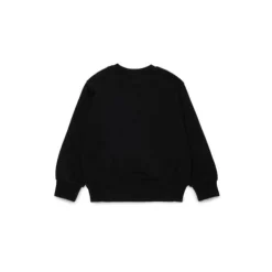 Sweatshirt à col rond avec logo et poignets élastiques