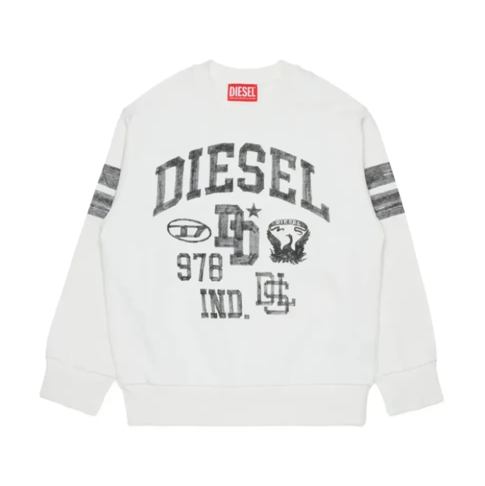 Sweatshirt à col rond avec logo