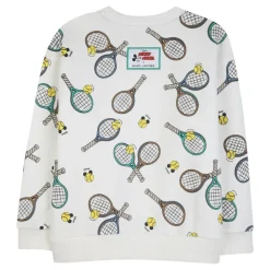 Sweat-shirt à Col Rond Imprimé Tennis Intégral