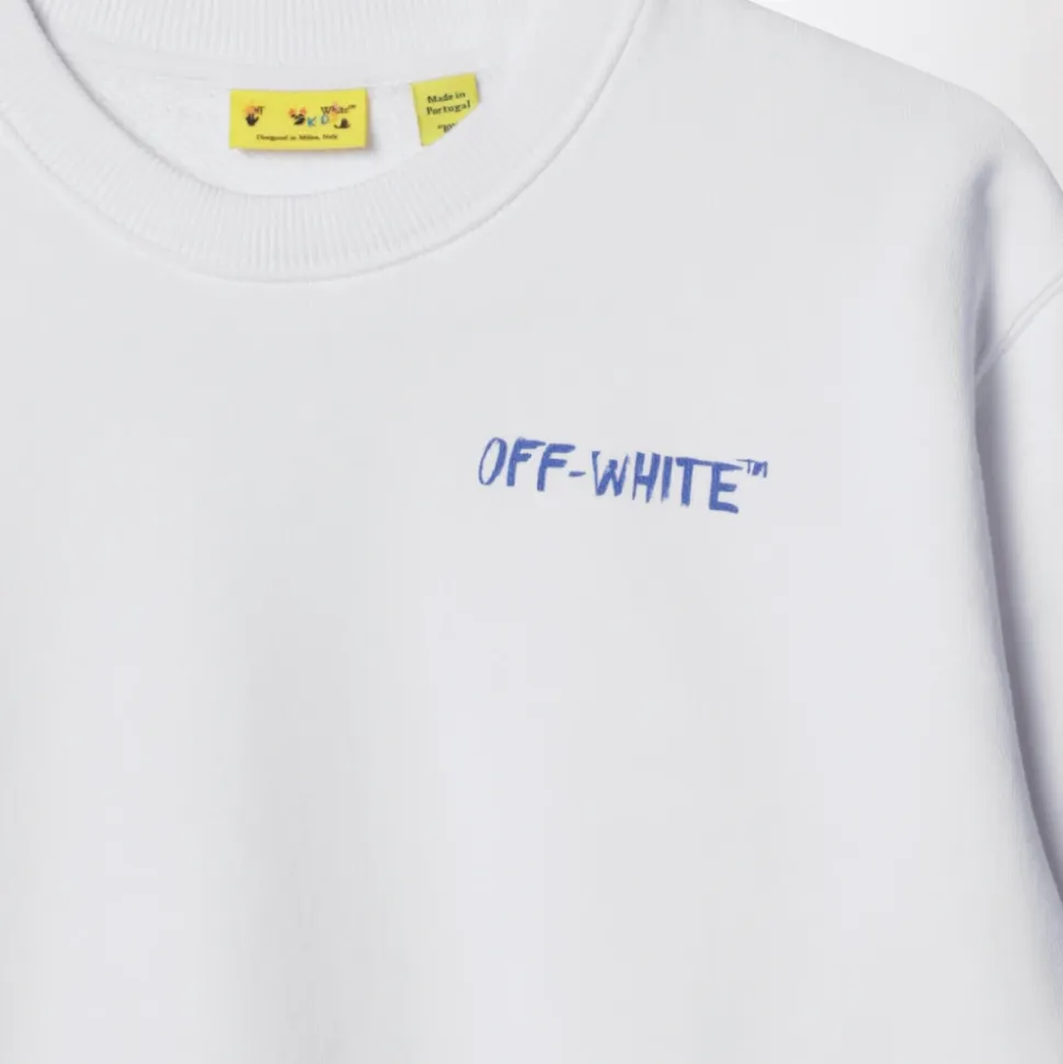 Sweatshirt à col rond motif flèche