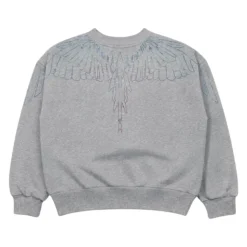 Sweatshirt à col rond orné de strass