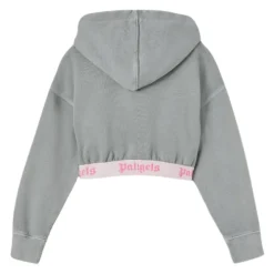 Sweatshirt court à logo sous la bande