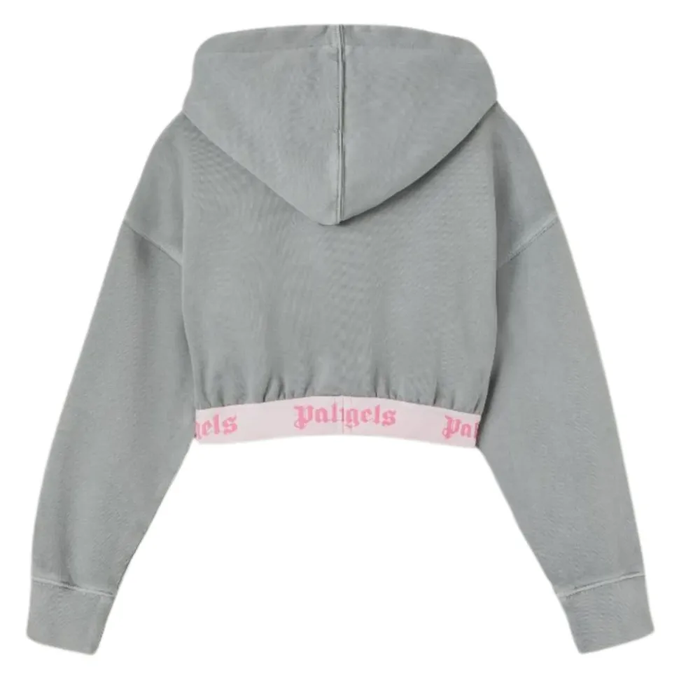 Sweatshirt court à logo sous la bande