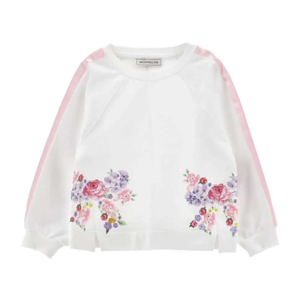 Sweatshirt à imprimé floral