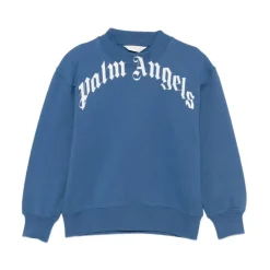 Sweatshirt à Logo Courbé