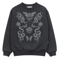 Sweatshirt à logo strass