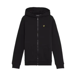 Sweatshirt z kapturem z bawełny pętelkowej z pełnym zamkiem