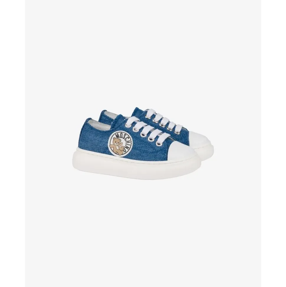 Teddy Bear Denim Sneakers