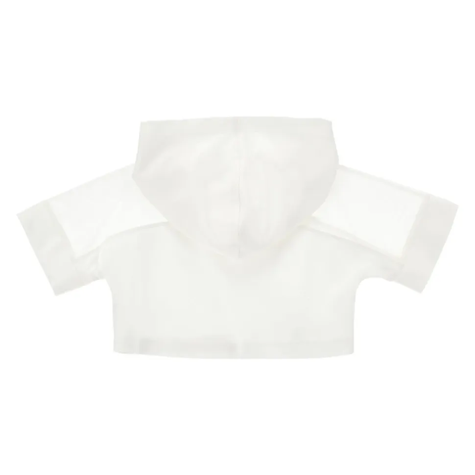 T-shirt à capuche avec insert en voile