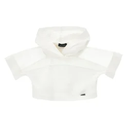 T-shirt à capuche avec insert en voile