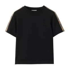 T-shirt à col rond et manches courtes avec bordure contrastante