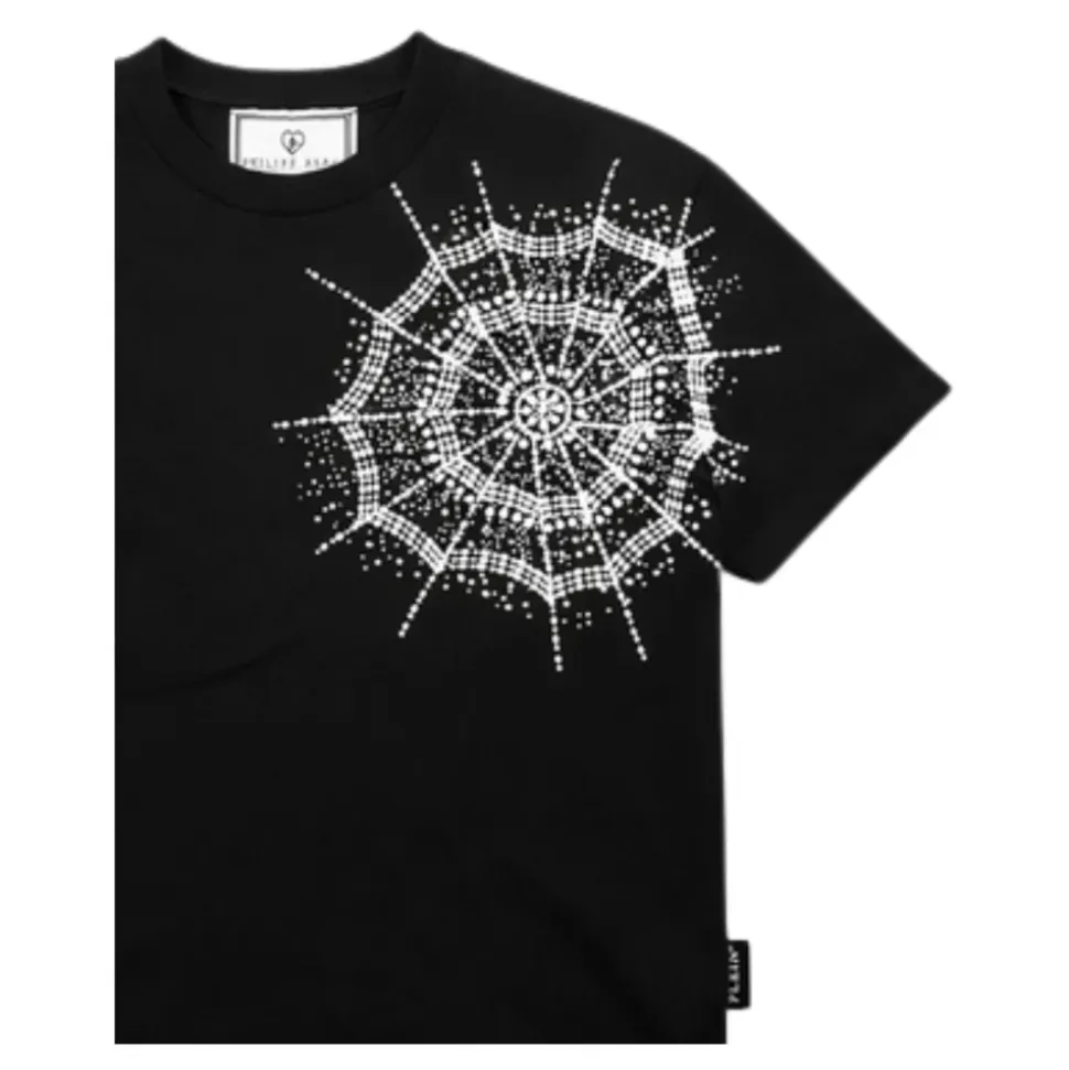 T-shirt Col Rond Toile d'Araignée
