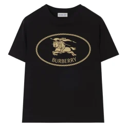 T-shirt en coton avec bordure à carreaux