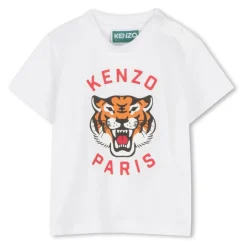 T-shirt en coton avec imprimé logo Tigre