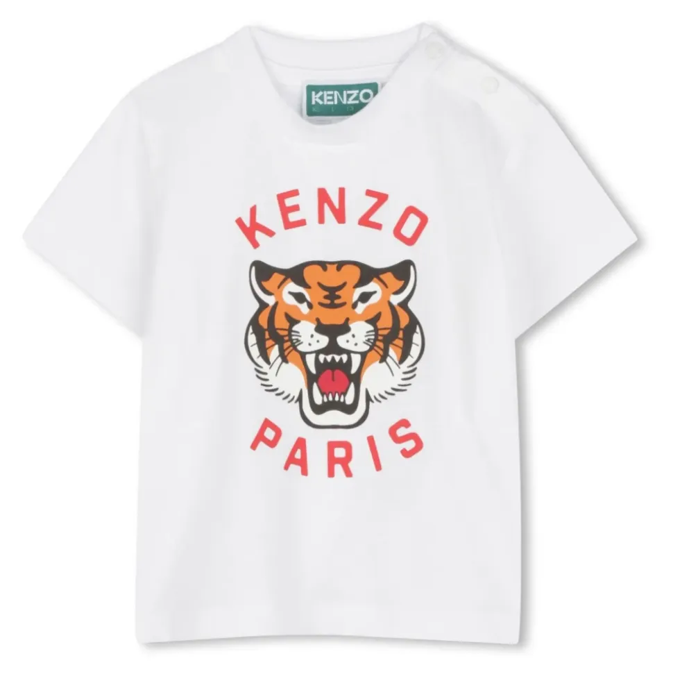 T-shirt en coton avec imprimé logo Tigre