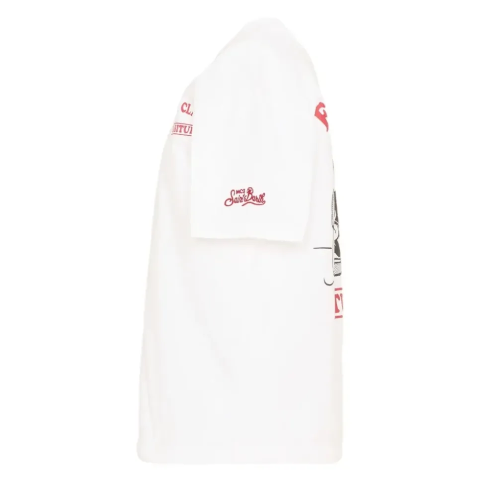T-shirt en coton imprimé
