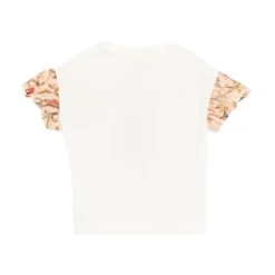 T-shirt en coton à imprimé floral