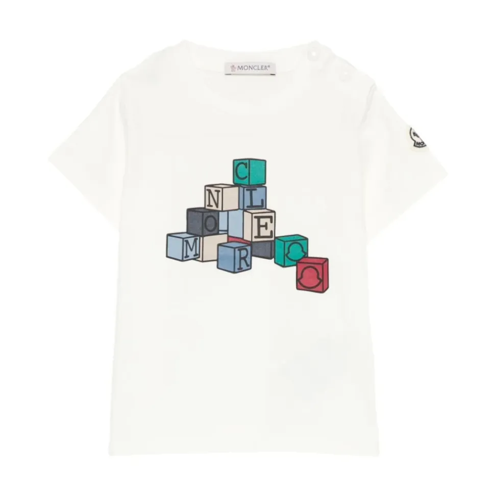 T-shirt en coton à motif logo