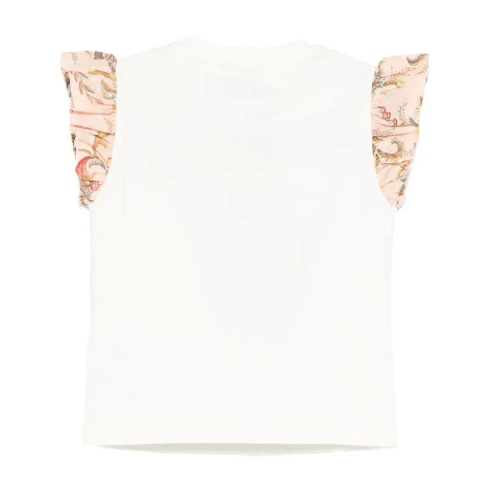 T-shirt en jersey de coton avec logo Pegaso en relief