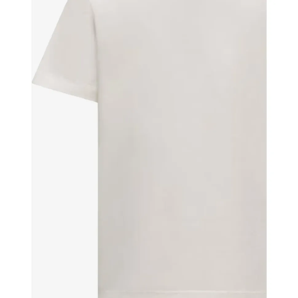 T-shirt garçon avec logo en ivoire