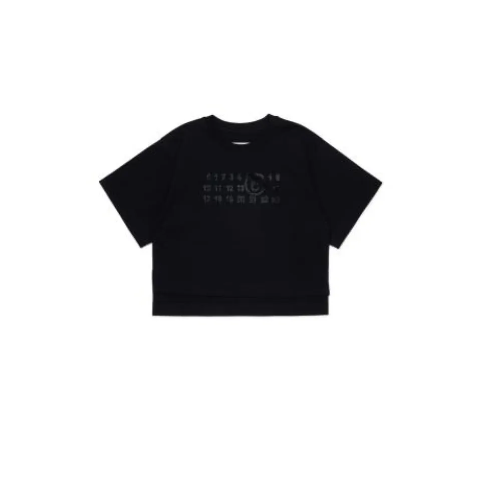 T-shirt logo avec détail strass