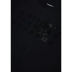 T-shirt logo avec détail strass