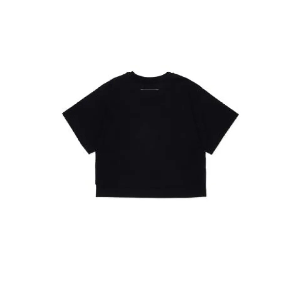 T-shirt logo avec détail strass