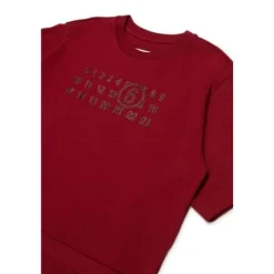T-shirt logo avec strass et ourlet asymétrique