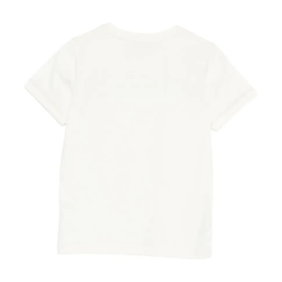 T-shirt à logo métallique