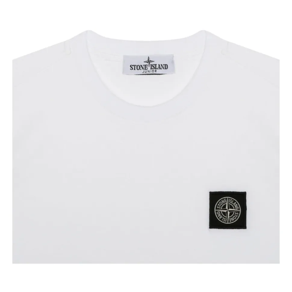 T-Shirt à Manches Courtes en Jersey de Coton 30/1 pour Enfant