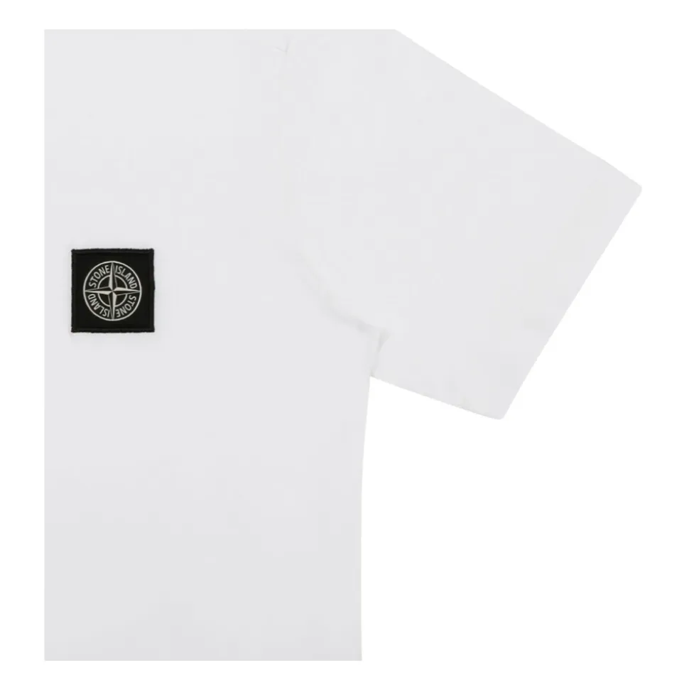 T-Shirt à Manches Courtes en Jersey de Coton 30/1 pour Enfant
