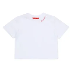 T-shirt rayé avec logo